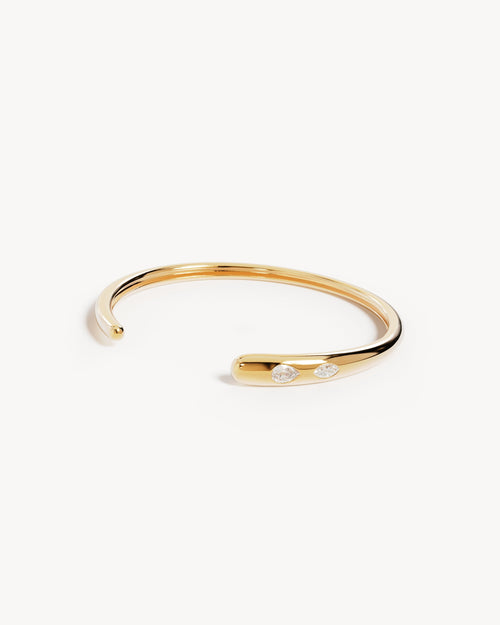 Yellow Gold Vermeil Dewdrop Cuff