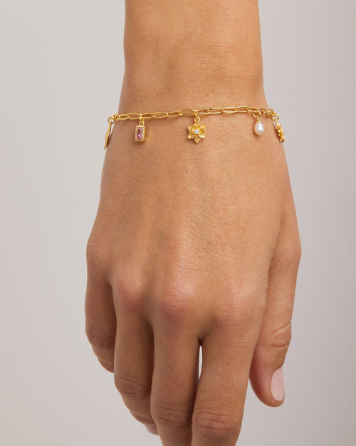 Yellow Gold Vermeil Bloom With Grace Bracelet