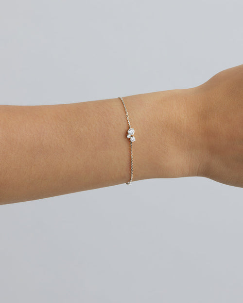 White Gold Vermeil Whispers of Love Bracelet