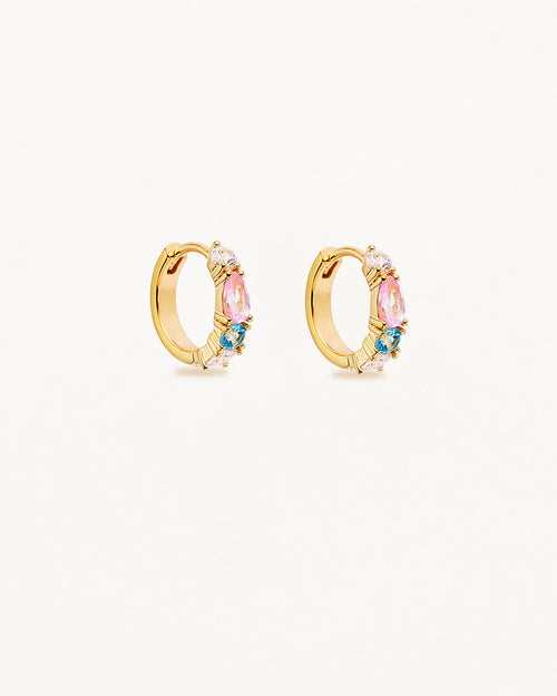 Yellow Gold Vermeil Cherish Deeply Hoops