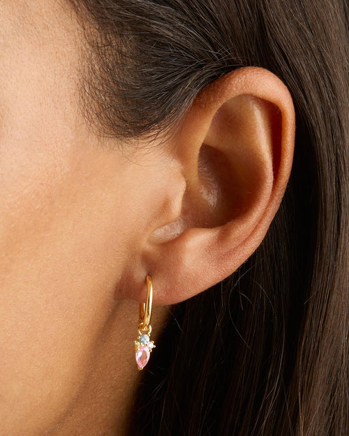 Yellow Gold Vermeil Cherished Connections Hoops