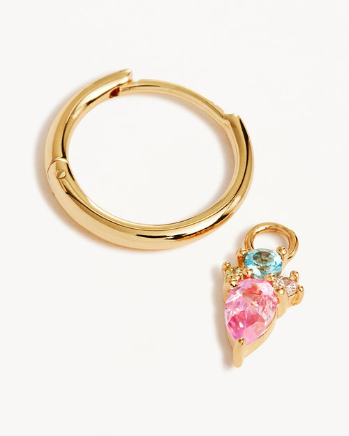 Yellow Gold Vermeil Cherished Connections Hoops