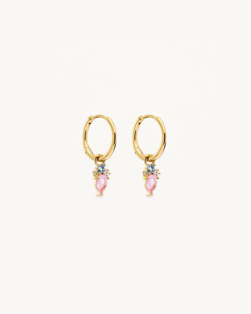 Yellow Gold Vermeil Cherished Connections Hoops
