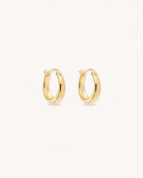 Yellow Gold Vermeil Infinite Horizon Small Hoops