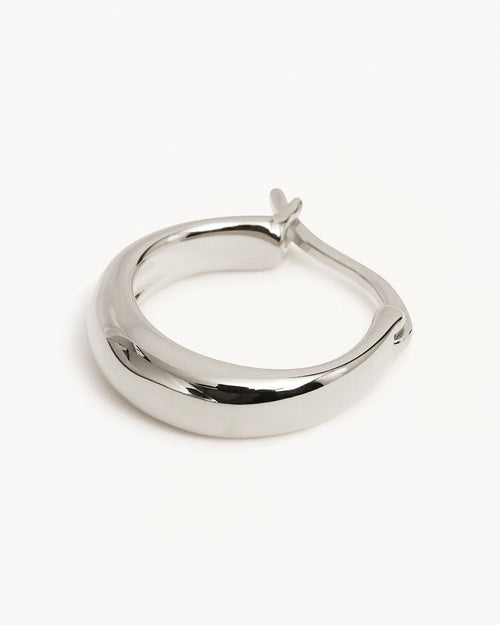 White Gold Vermeil Infinite Horizon Small Hoops