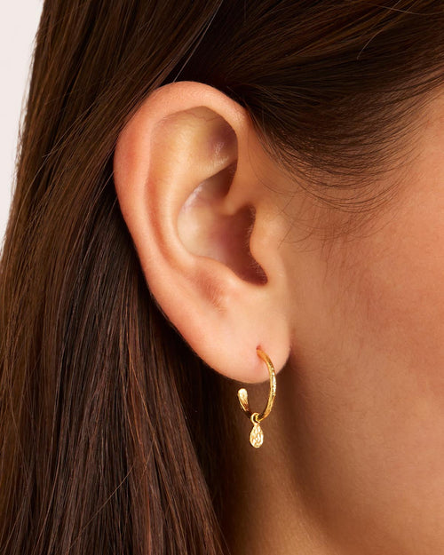 Yellow Gold Vermeil Grace Hoops