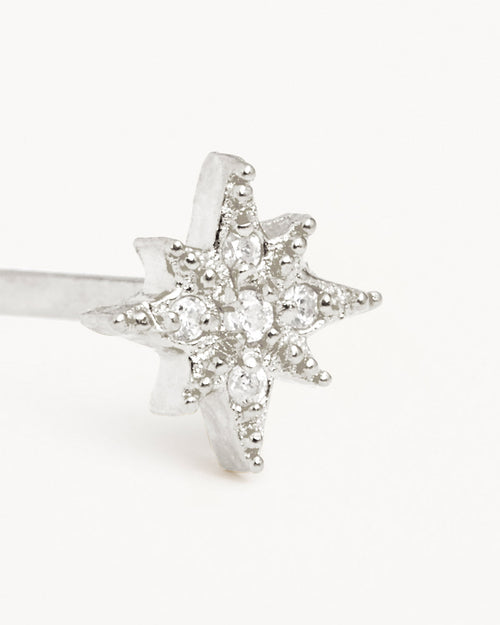 White Gold Vermeil Starlight Earrings