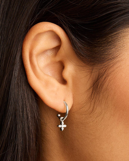 White Gold Vermeil Live in Light Hoop Earrings