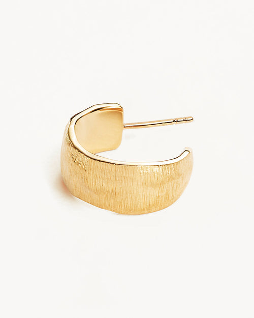 Yellow Gold Vermeil Woven Light Hoops