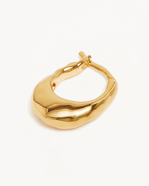 Yellow Gold Vermeil Radiant Energy Small Hoops