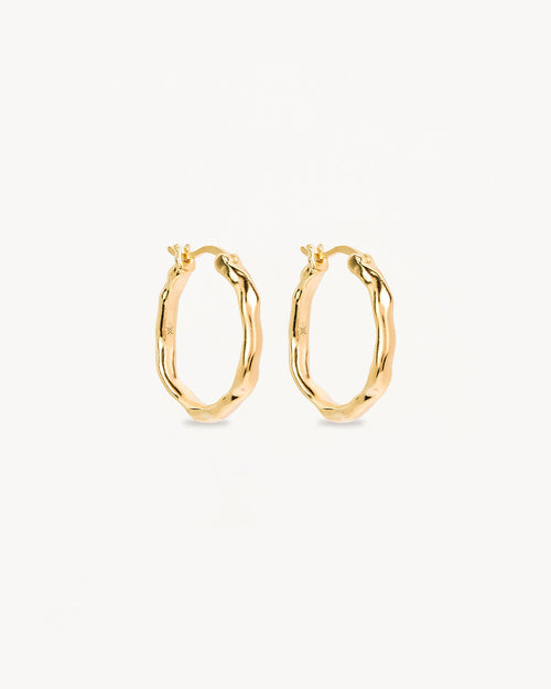 Yellow Gold Vermeil Lover Hoops