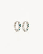 White Gold Vermeil Protection of Eye Hoops
