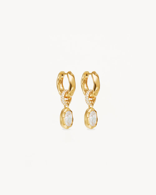 Yellow Gold Vermeil Stay Wild Hoops