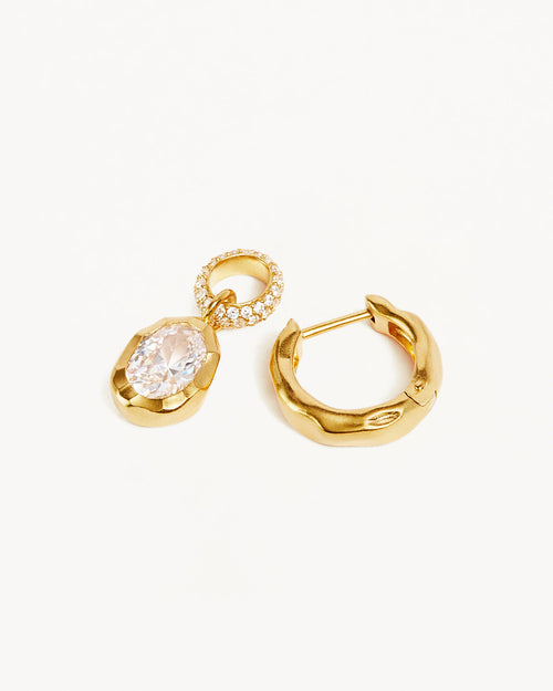 Yellow Gold Vermeil Stay Wild Hoops