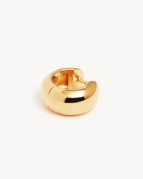 Yellow Gold Vermeil Bold Huggie Hoops