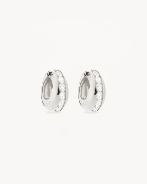 White Gold Vermeil Magic of You Hoops