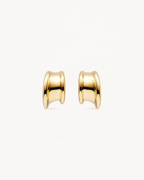 Yellow Gold Vermeil Muse Small Hoops