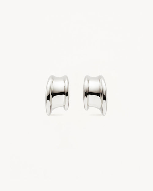 White Gold Vermeil Muse Small Hoops