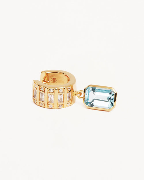 Yellow Gold Vermeil Calm Your Soul Topaz Earrings