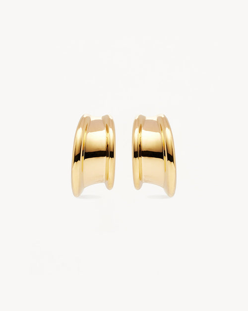 Yellow Gold Vermeil Muse Large Hoops