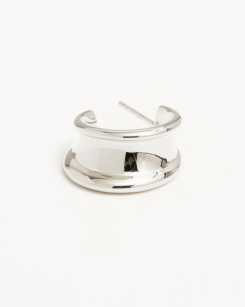 White Gold Vermeil Muse Large Hoops