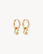 Yellow Gold Vermeil Love Unlocked Padlock Hoops