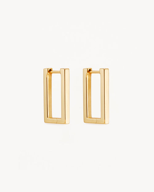 Yellow Gold Vermeil Devotion Hoops