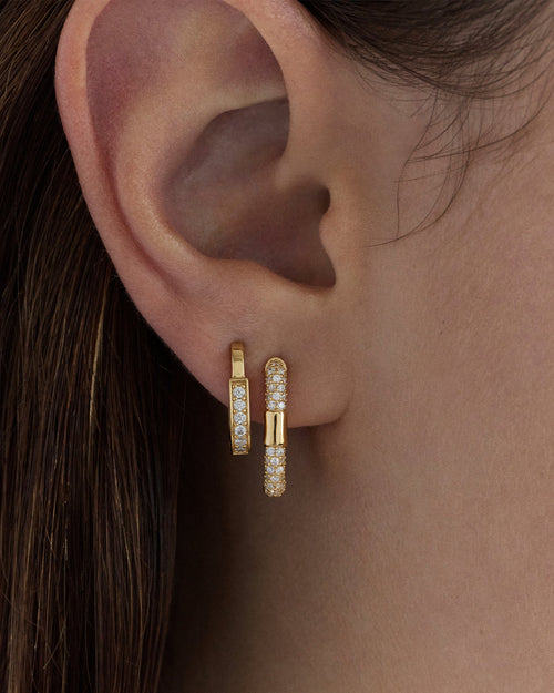 Yellow Gold Vermeil Unlock Your Potential Hoops