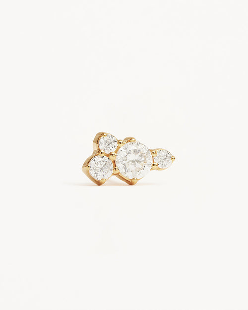 Yellow Gold Vermeil Mist Stud Earrings