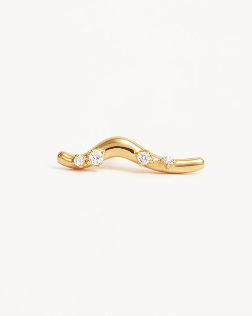 Yellow Gold Vermeil Chasing Tides Earrings