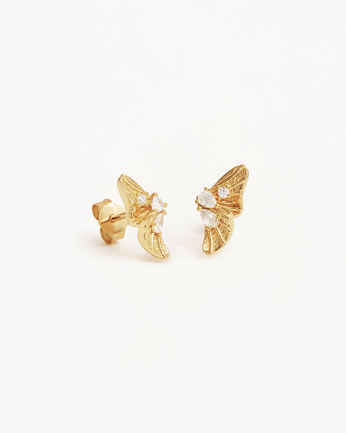 Yellow Gold Vermeil Ocean Whisper Stud Earrings