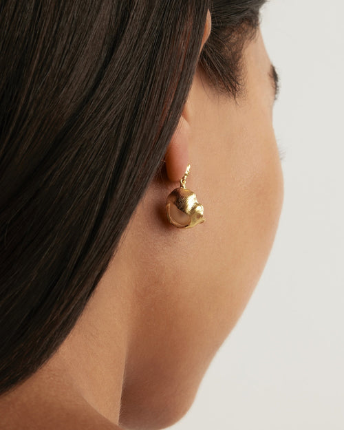 Yellow Gold Vermeil A Place to Dream Pearl Drop Earrings