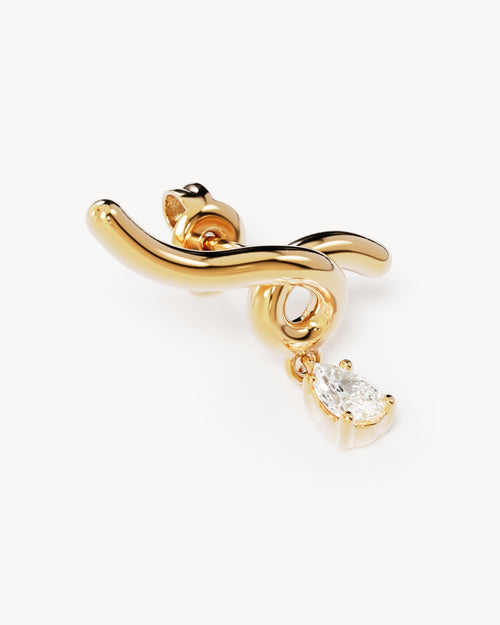 Yellow Gold Vermeil Entwined With You Earrings