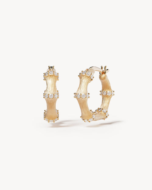 Yellow Gold Vermeil Intertwined Hoops