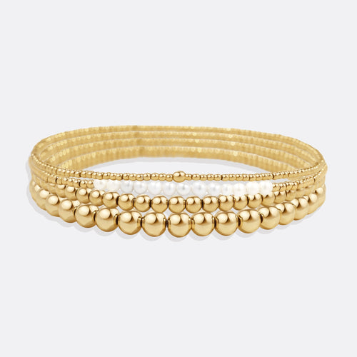 Everyday Pearl Bracelet Stacking Set