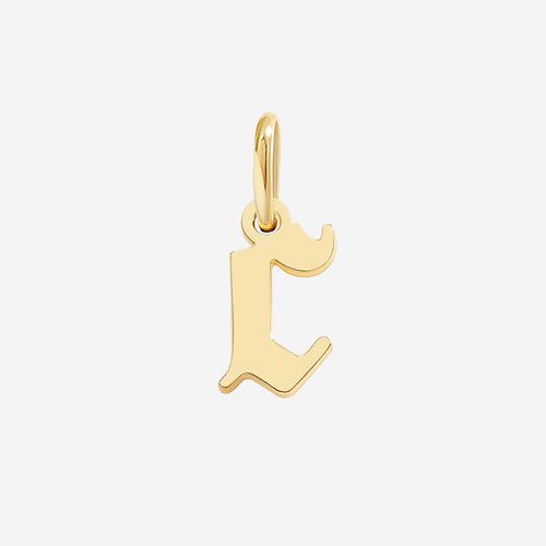 Old English Letter Charm
