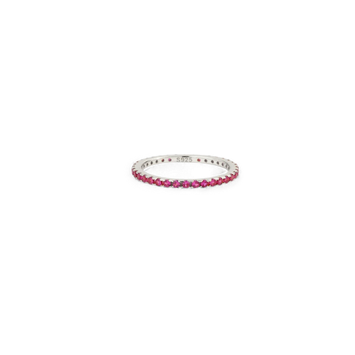 July Birthstone Eternity Stacking Ring