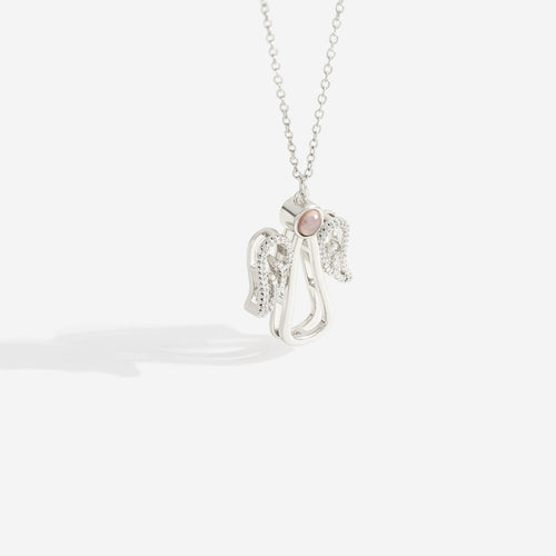 Personalized Angel Photo Charm Necklace