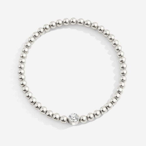 Beaded Bubble Birthstone Bracelet