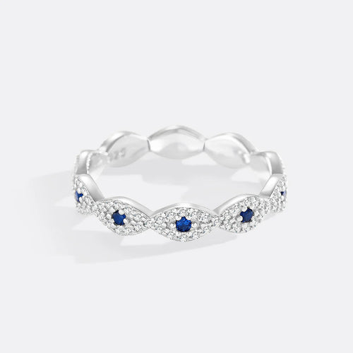 Pave Evil Eye Ring