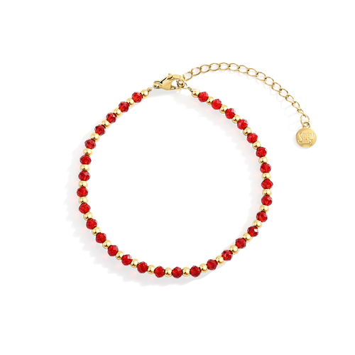 Birthstone and Bead Bracelet