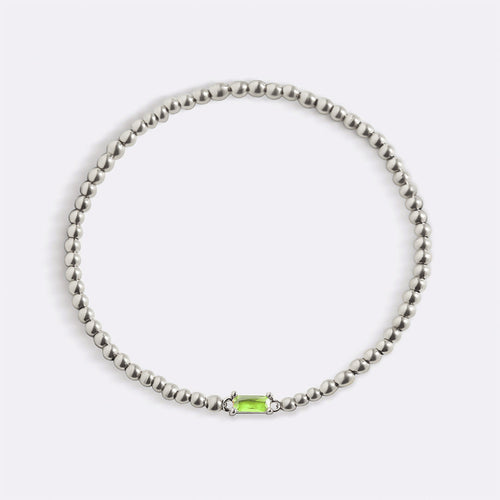 Beaded Birthstone Bracelet