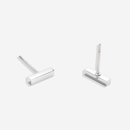 Dainty Bar Stud Earrings