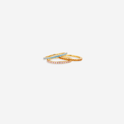 July Birthstone Eternity Stacking Ring