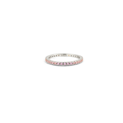 October Birthstone Eternity Stacking Ring