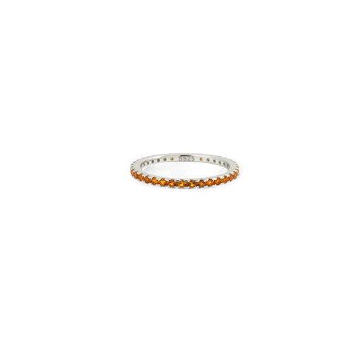 November Birthstone Eternity Stacking Ring