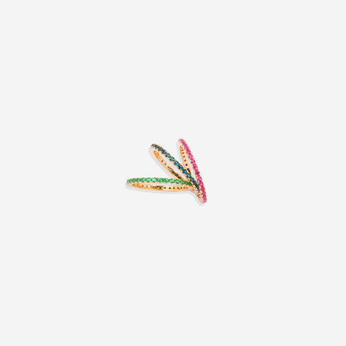 July Birthstone Eternity Stacking Ring