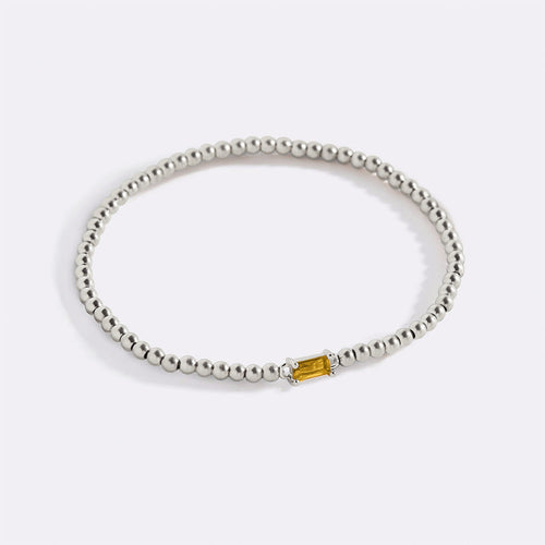Beaded Birthstone Bracelet
