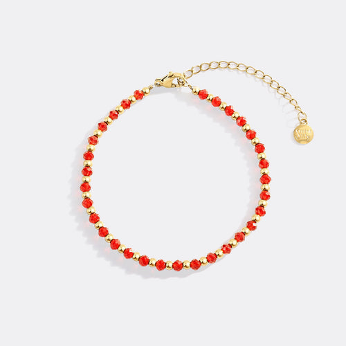 Birthstone and Bead Bracelet