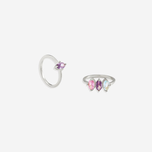 Birthstone Marquis-Cut Ring
